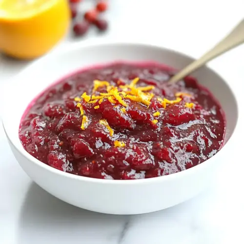 Cranberry Sauce with Orange Zest