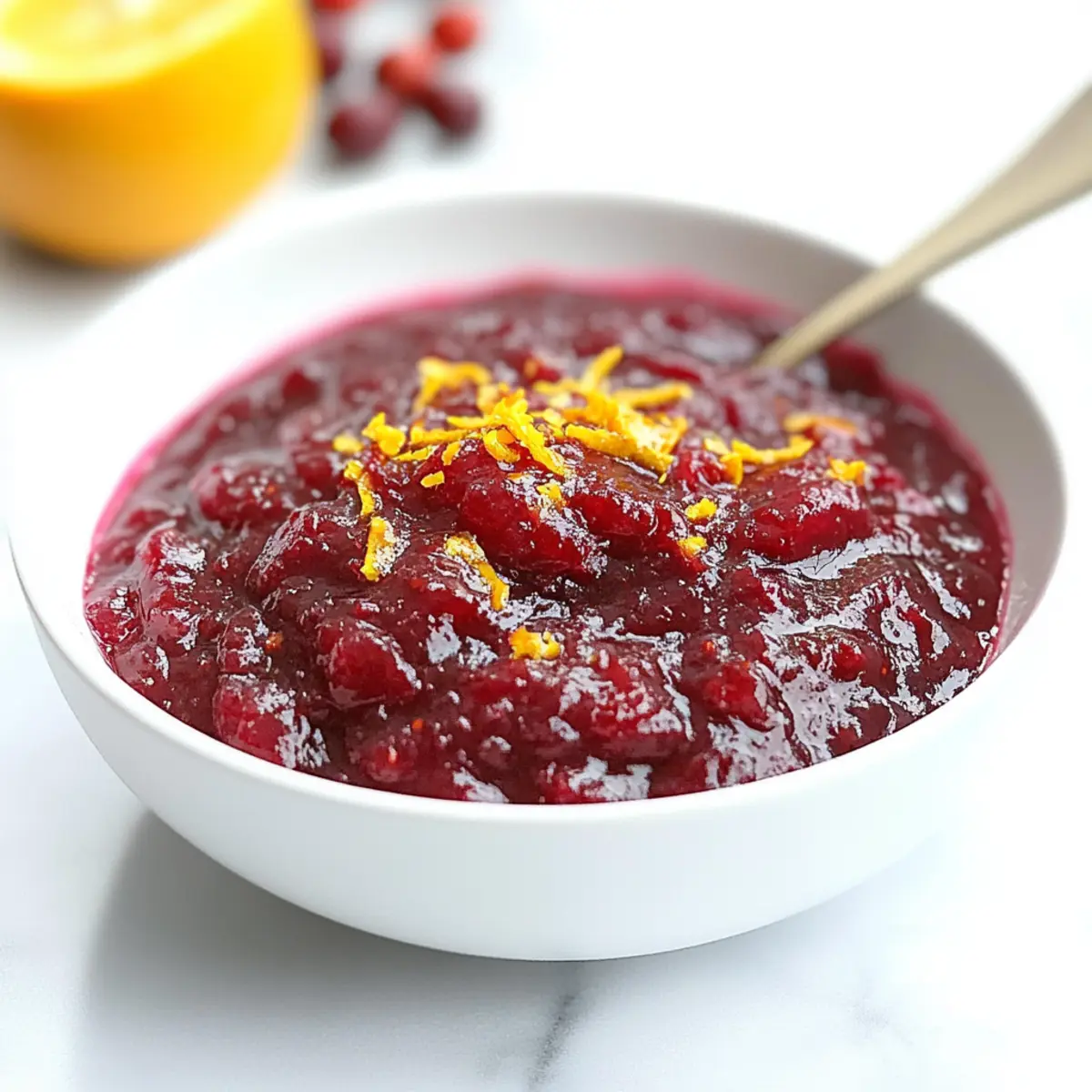 Cranberry Sauce with Orange Zest