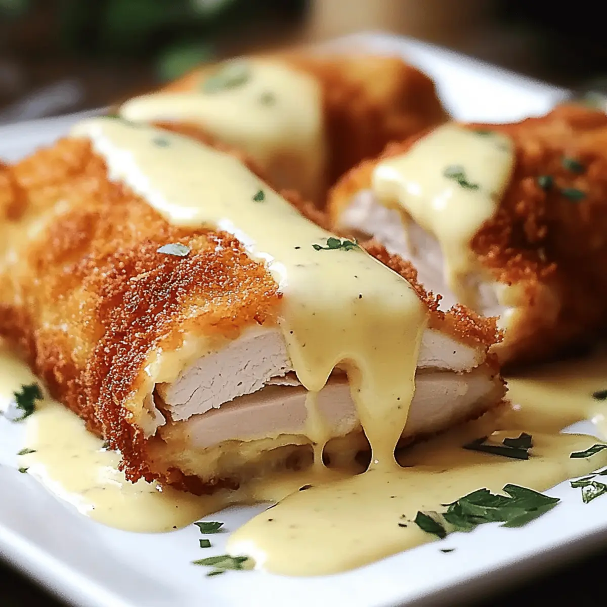 Chicken Cordon Bleu with Swiss Cheese