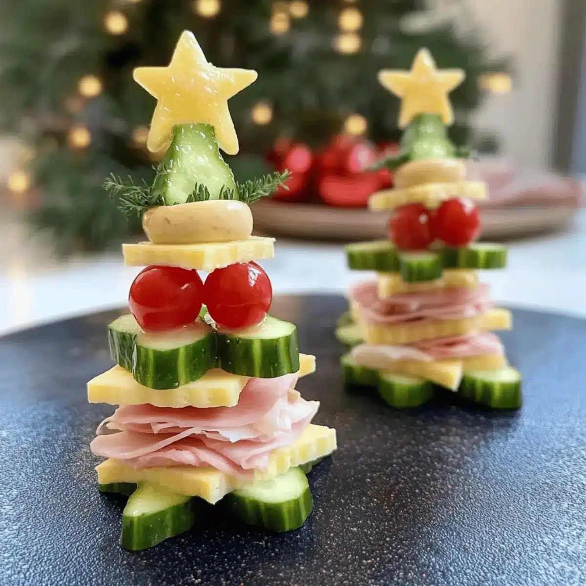 Christmas Tree Sandwiches
