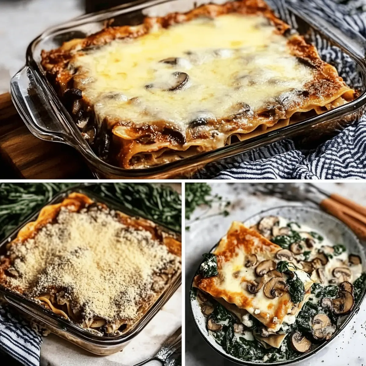 Mushroom And Spinach Lasagna