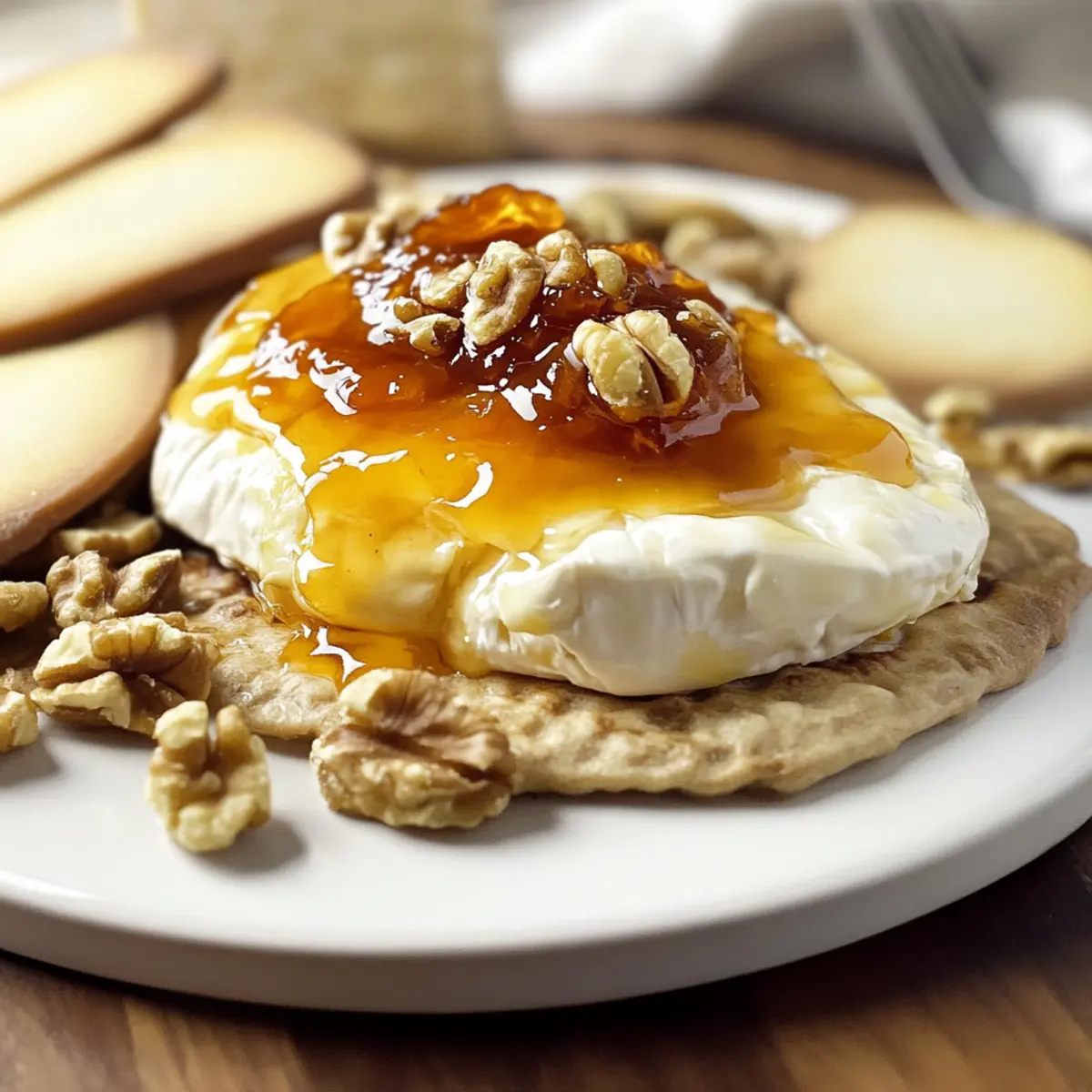 Baked Brie with Apricot Jam