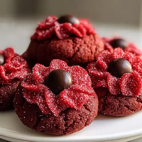 The Best Red Velvet Blossom Cookies Recipe