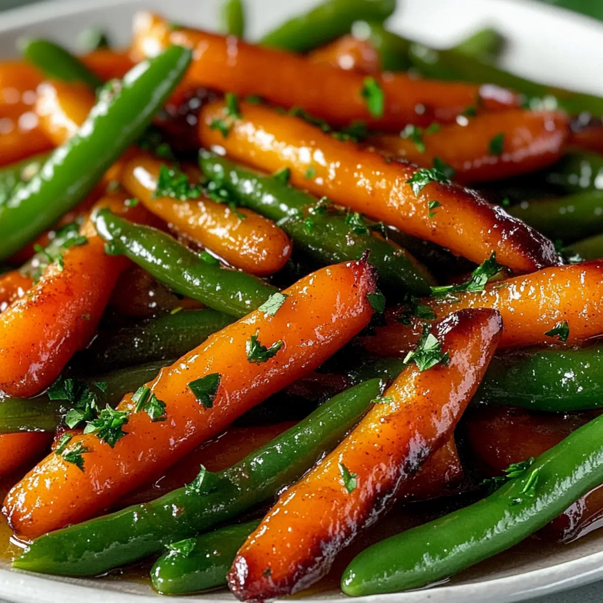 Honey Glazed Carrots & Green Beans