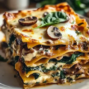 Mushroom and Spinach Lasagna