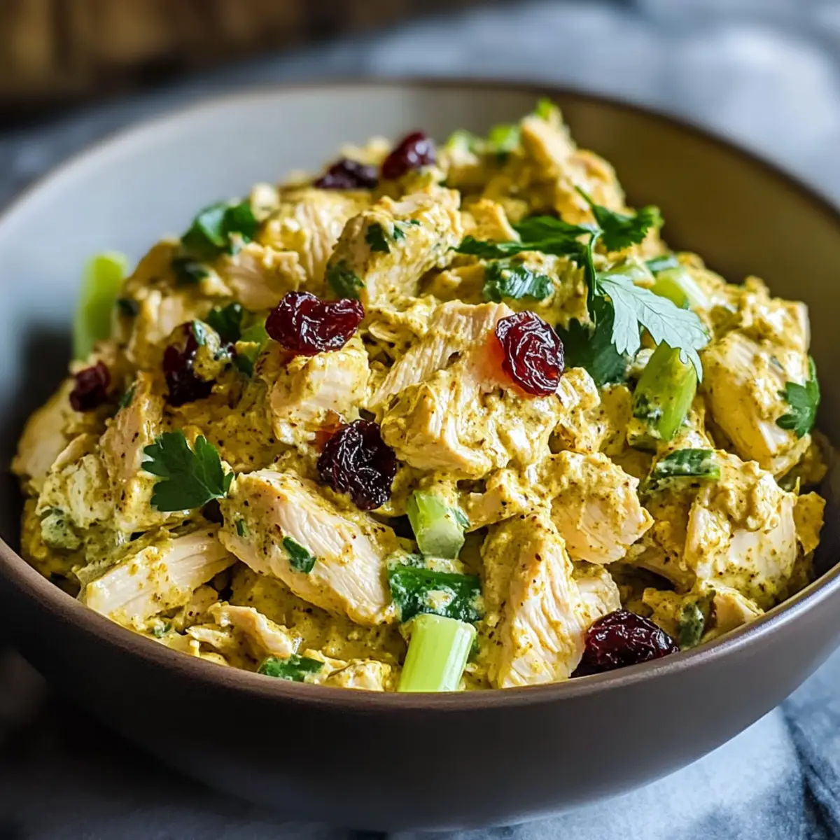 Greek Yogurt Curry Chicken Salad