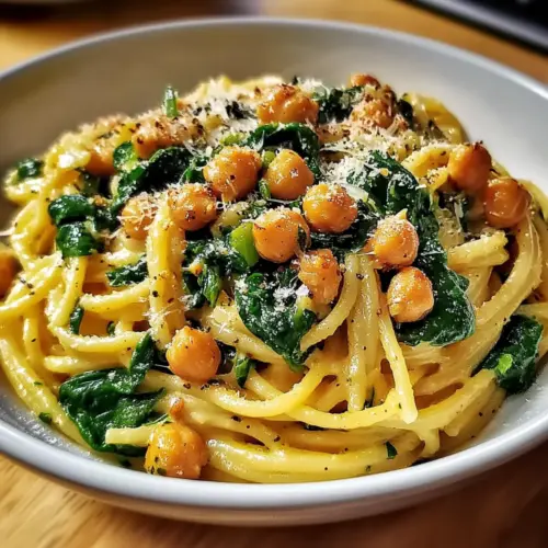 Chickpea and Spinach Pasta