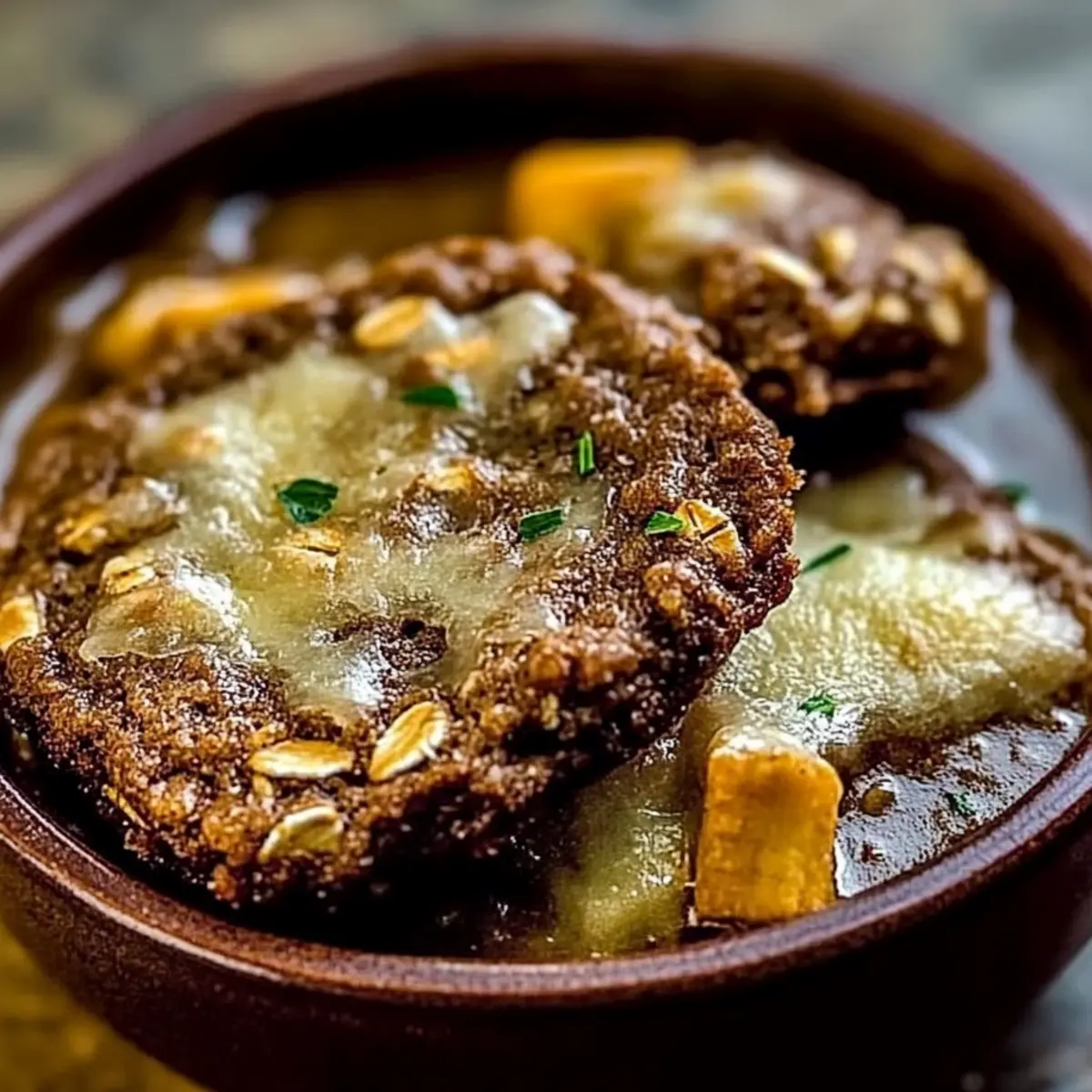 French Onion Short Rib Soup with Gruyère Toast