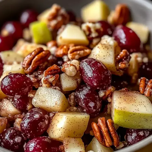 Cinnamon Apple Grape Salad