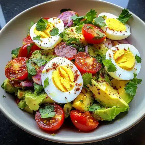 Workout Egg Avocado Salad