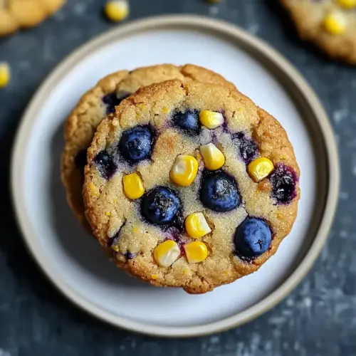 Chewy Blueberry Corn Lemon Cookies for a Sweet Twist