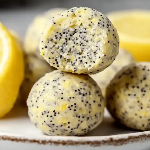No-Bake Lemon Poppyseed Protein Balls