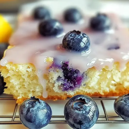 Lemon Blueberry Sheet Cake