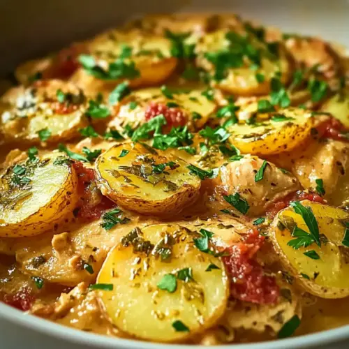Italian Crockpot Chicken and Potatoes Recipe