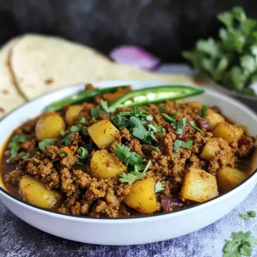 Aloo Keema (Ground Beef And Potato Curry)
