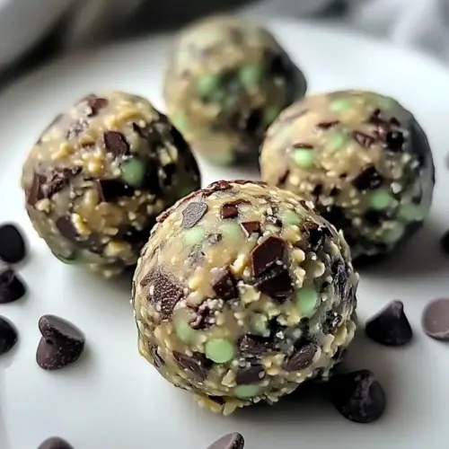 Mint Chocolate Chip Protein Balls