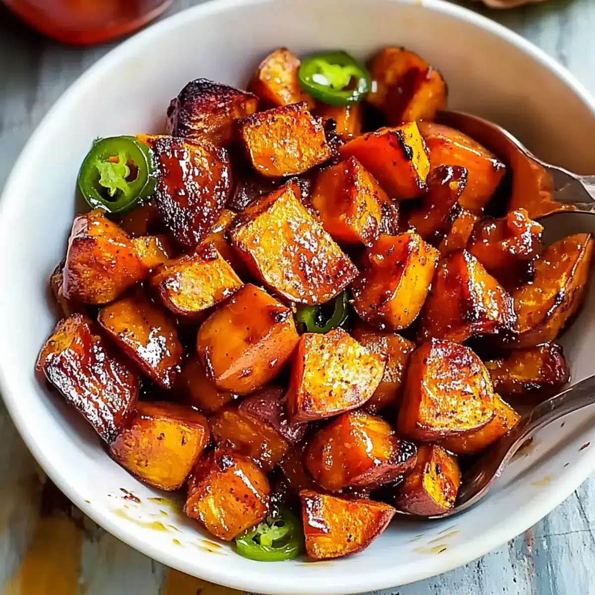 Hot Honey Caramel Sweet Potatoes Recipe