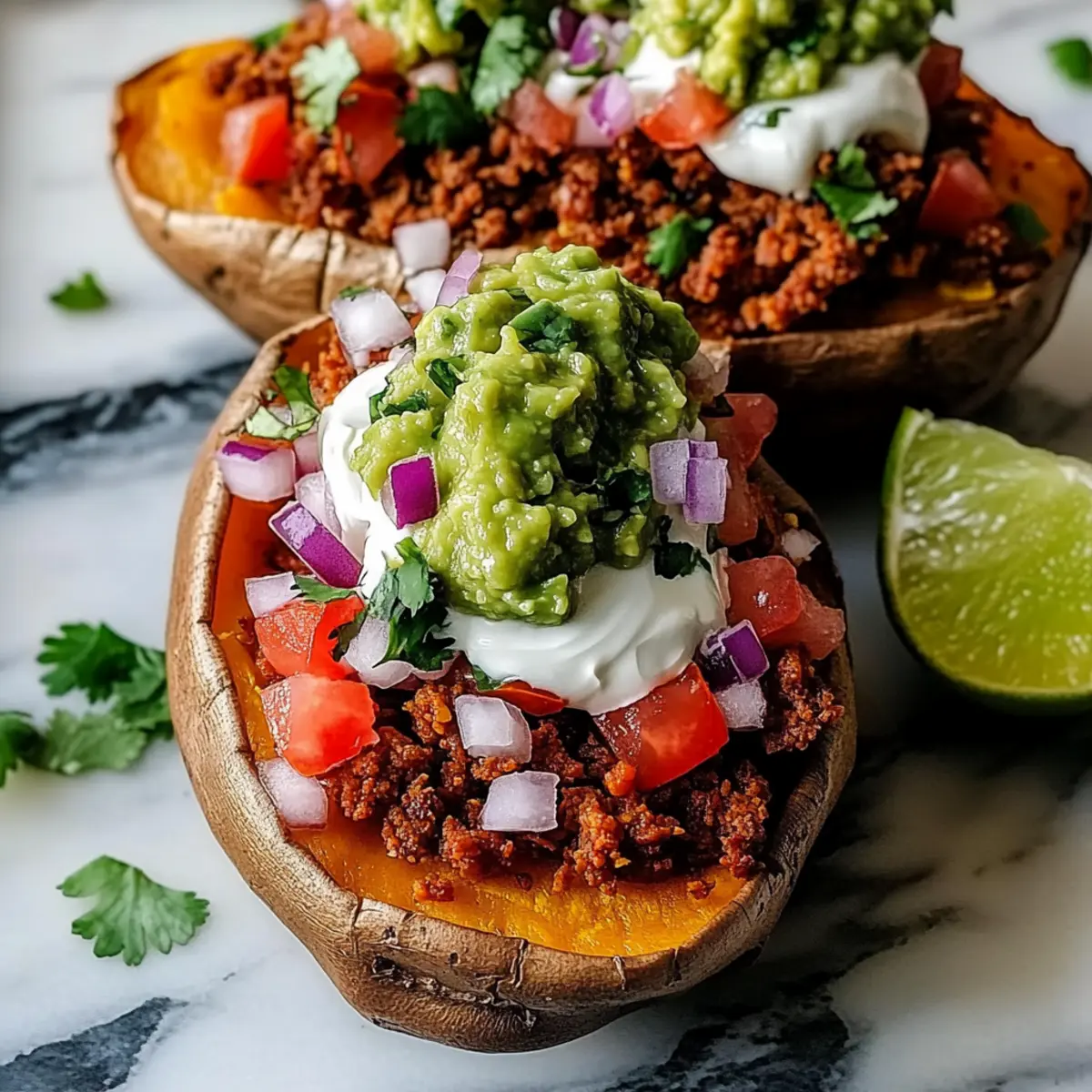 Taco Stuffed Sweet Potatoes Recipe