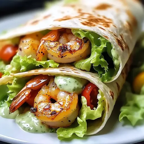 Caesar Shrimp Wraps Recipe