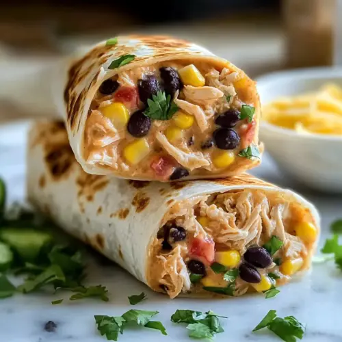 Air Fryer Southwest Chicken Burritos Recipe