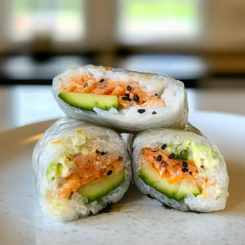 Salmon Avocado Fan Tuan