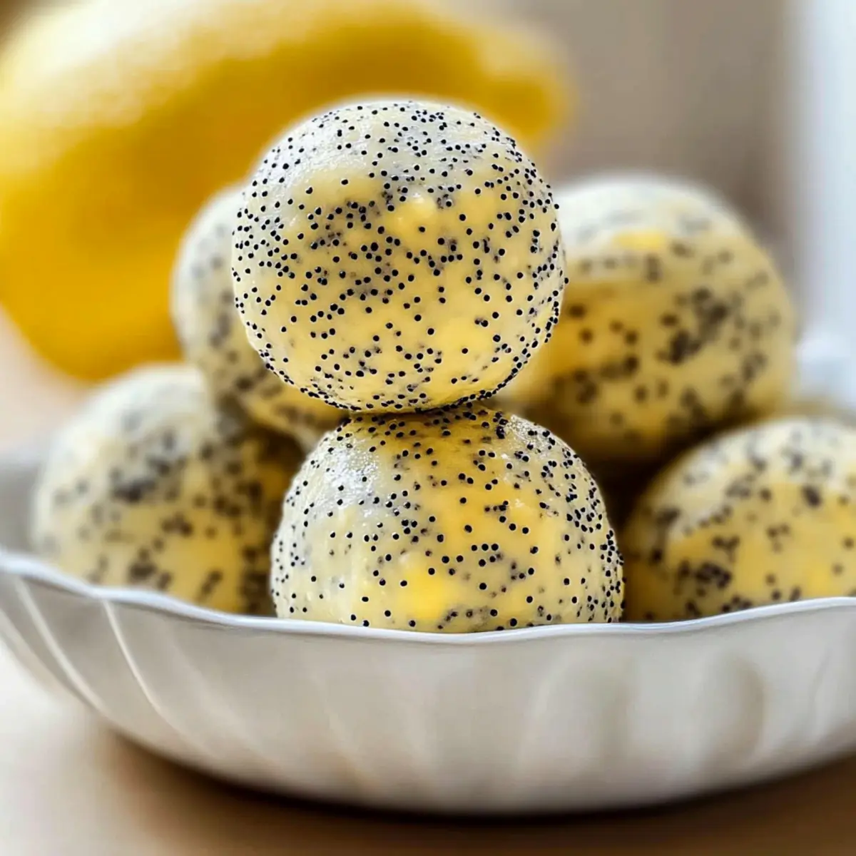 Bright & Zesty Lemon Poppy Seed Energy Bites Recipe