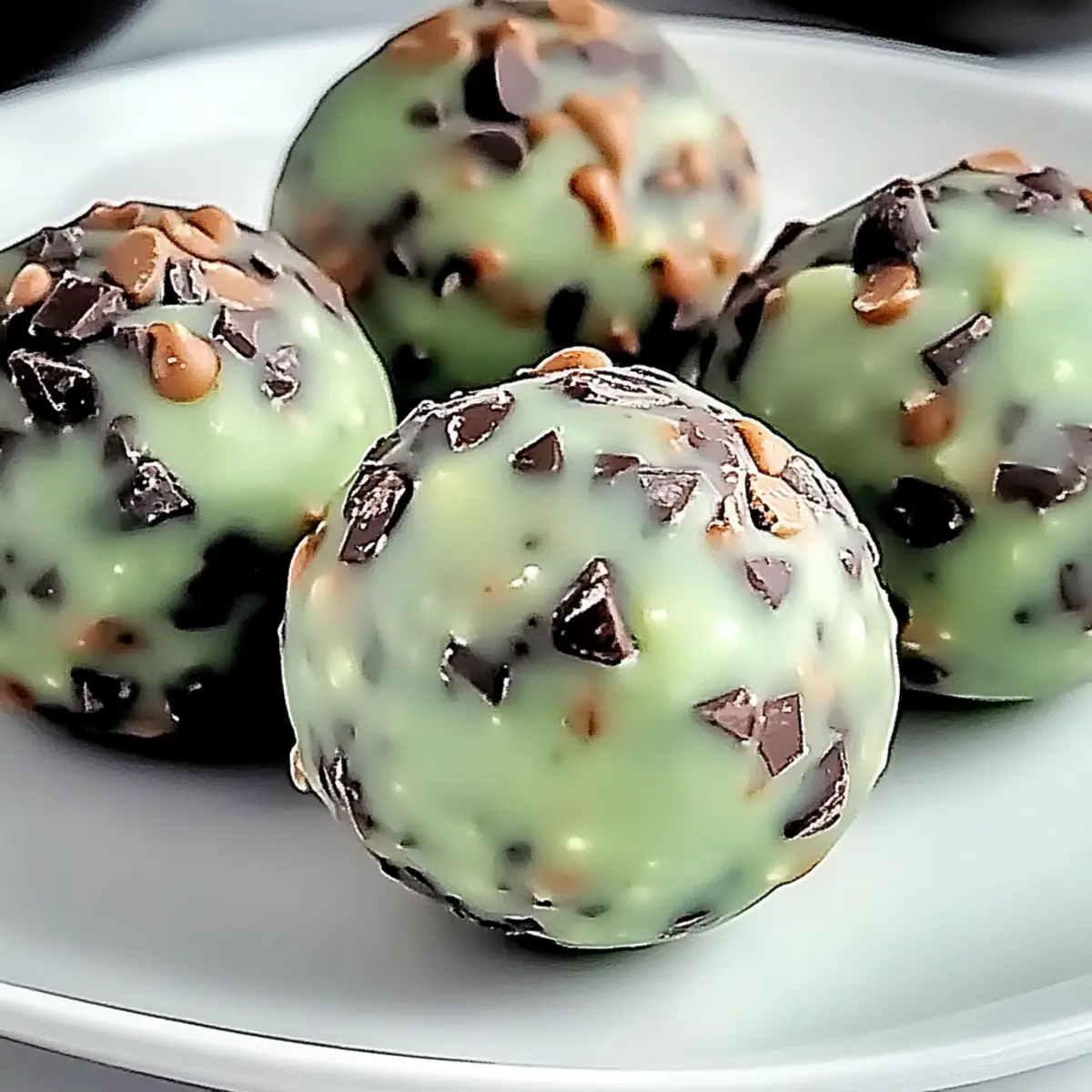 Mint Chocolate Chip Protein Balls