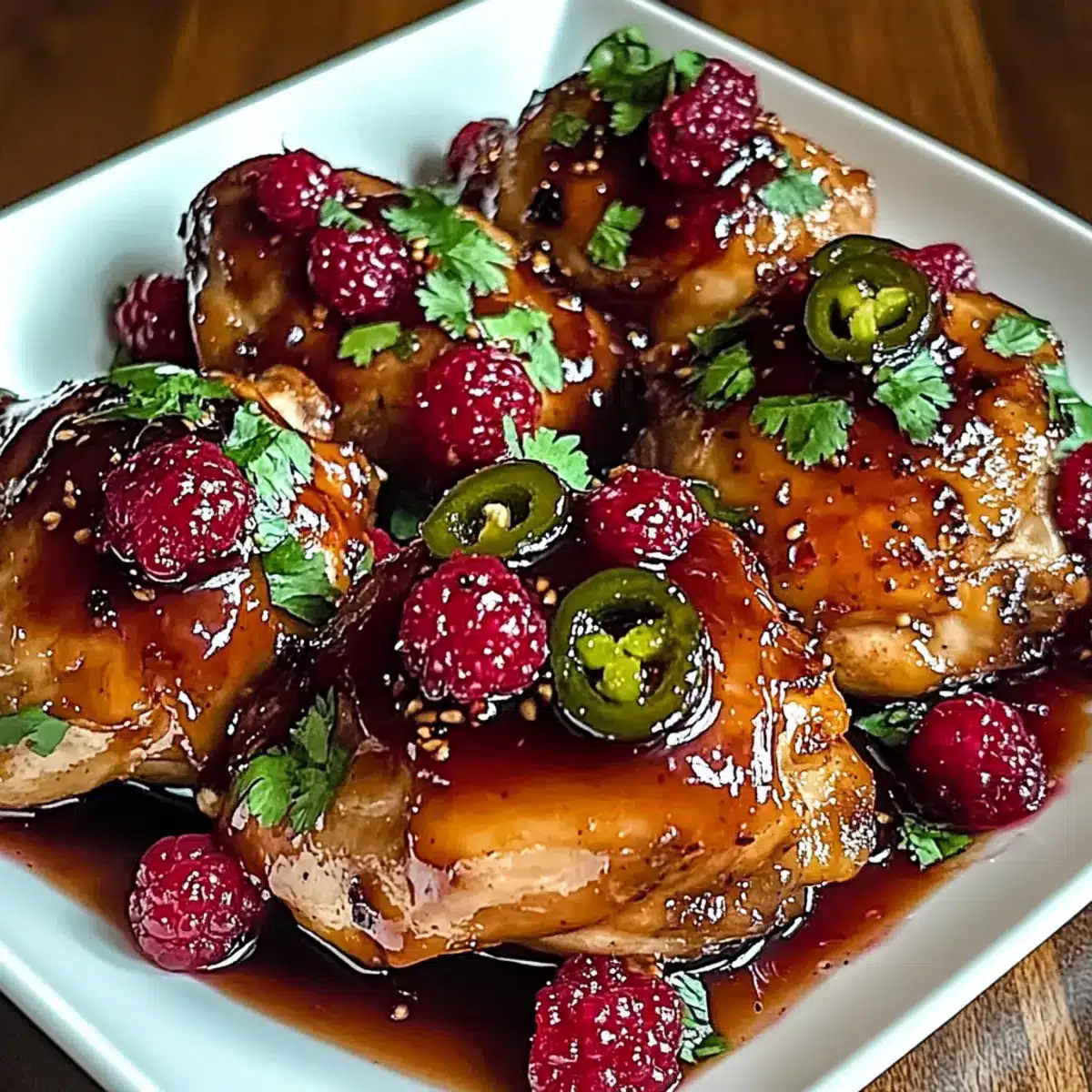 Sweet and Spicy Jalapeno Raspberry Chicken in Just 25 Minutes