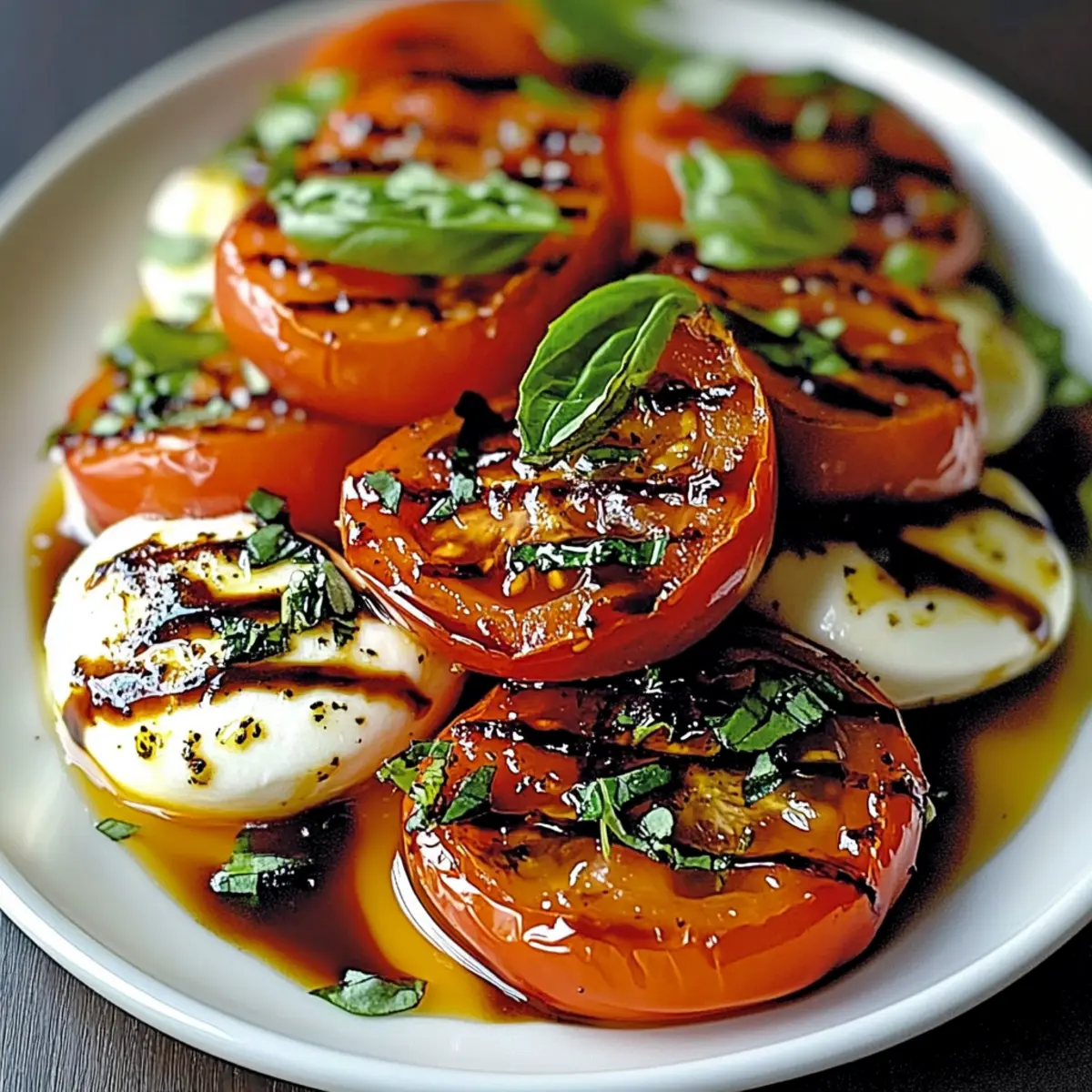 Roasted Tomato Caprese Salad