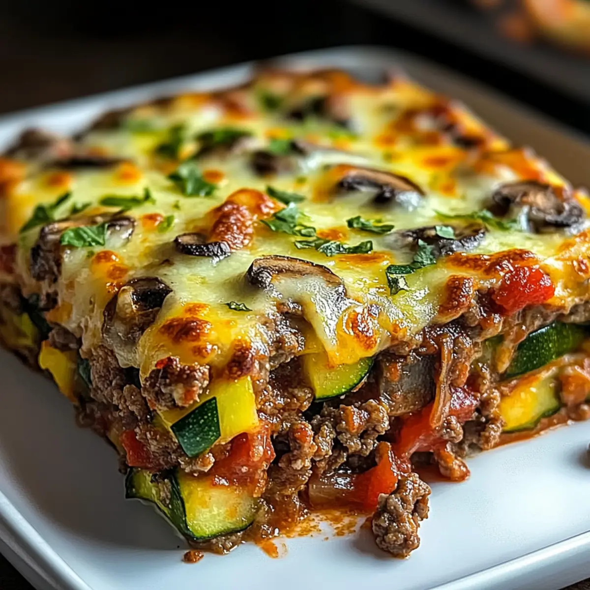Zucchini Pizza Casserole