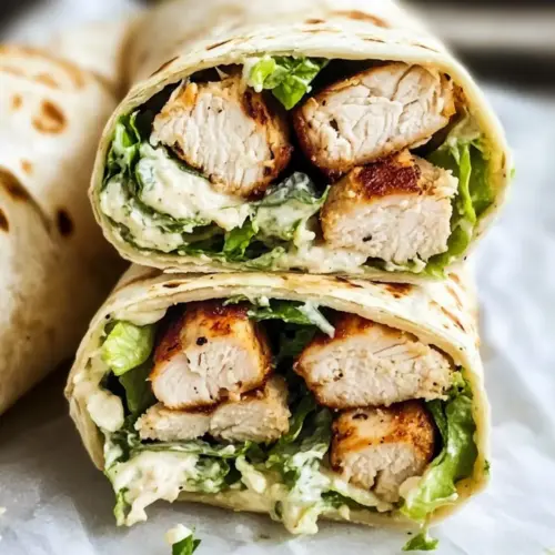 Healthy Chicken Caesar Wrap Sandwiches