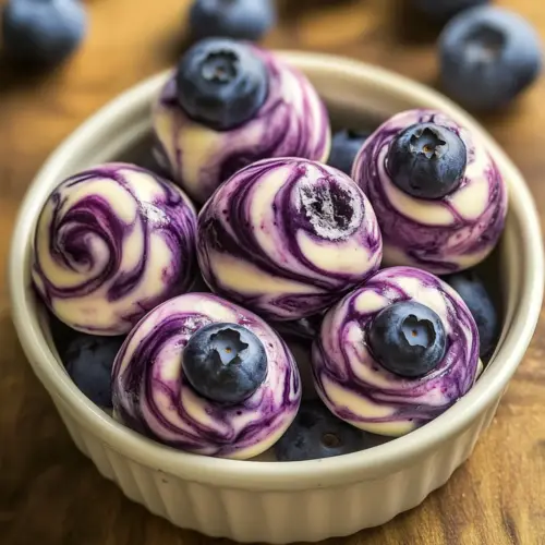 Blueberry Greek Yogurt Bites