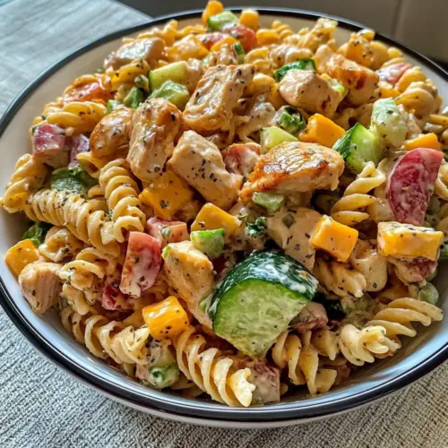 Barbecue Chicken Pasta Salad