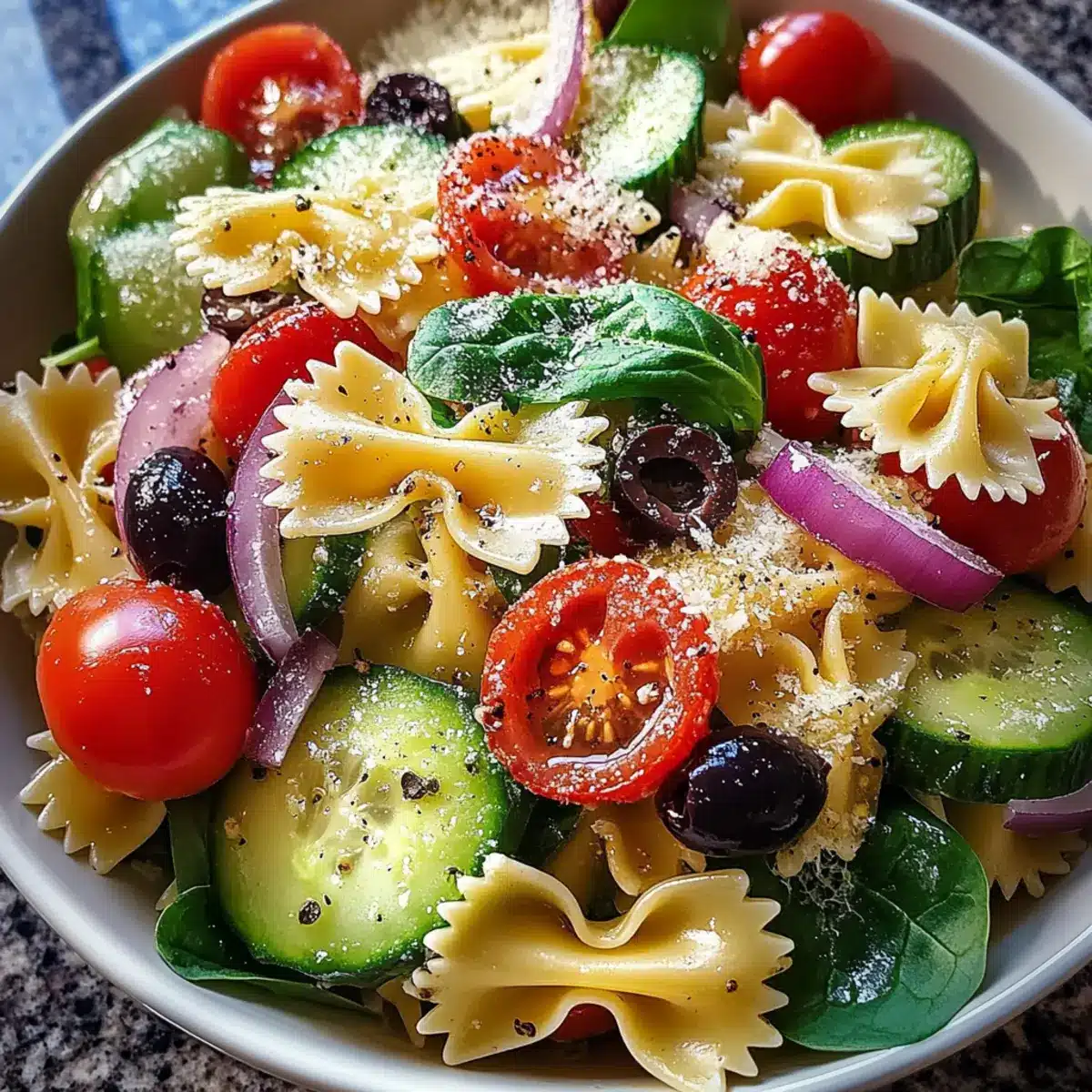 Parmesan Bowtie Pasta Salad