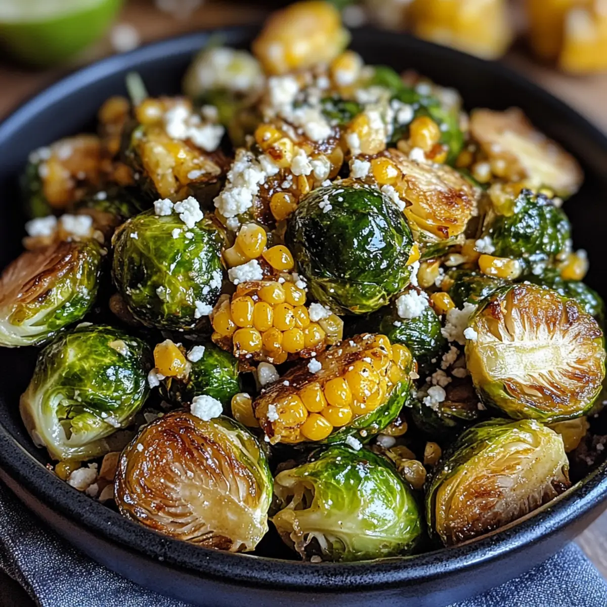 Mexican Street Corn Brussels Sprouts