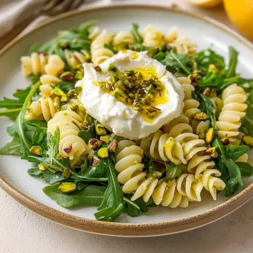 Lemon Burrata Pasta Salad