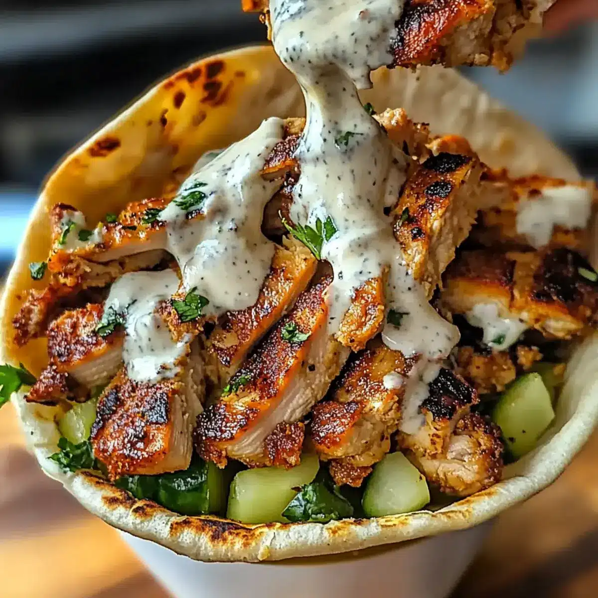 Chicken Shawarma with Garlic Sauce Recipe (Easy & Delicious)