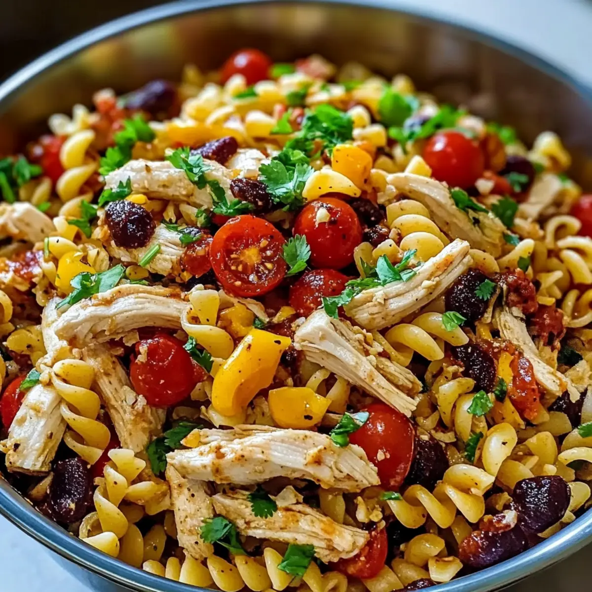 BBQ Chicken Pasta Salad