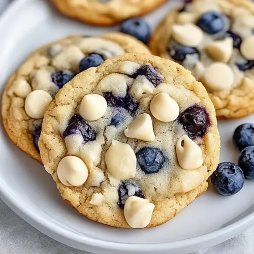 Blueberry White Chocolate Chip Cookies