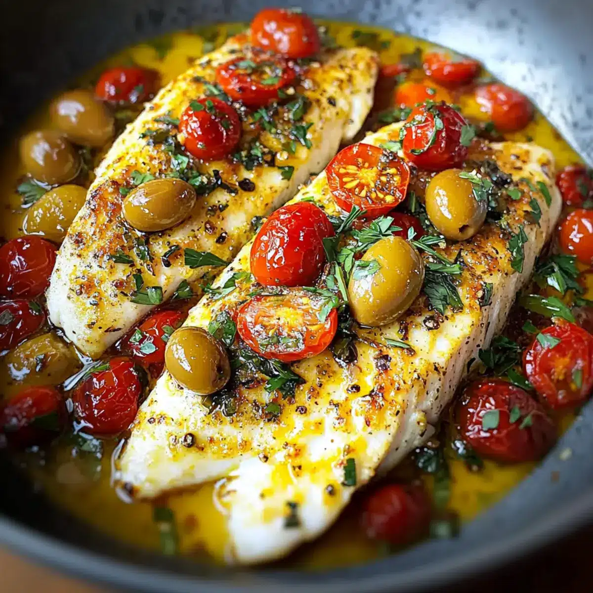 Easy Mediterranean Baked Fish