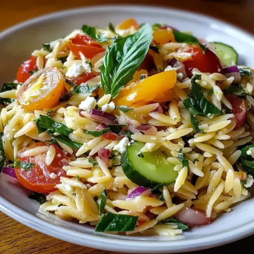 Delicious Lemon Basil Orzo Pasta Salad