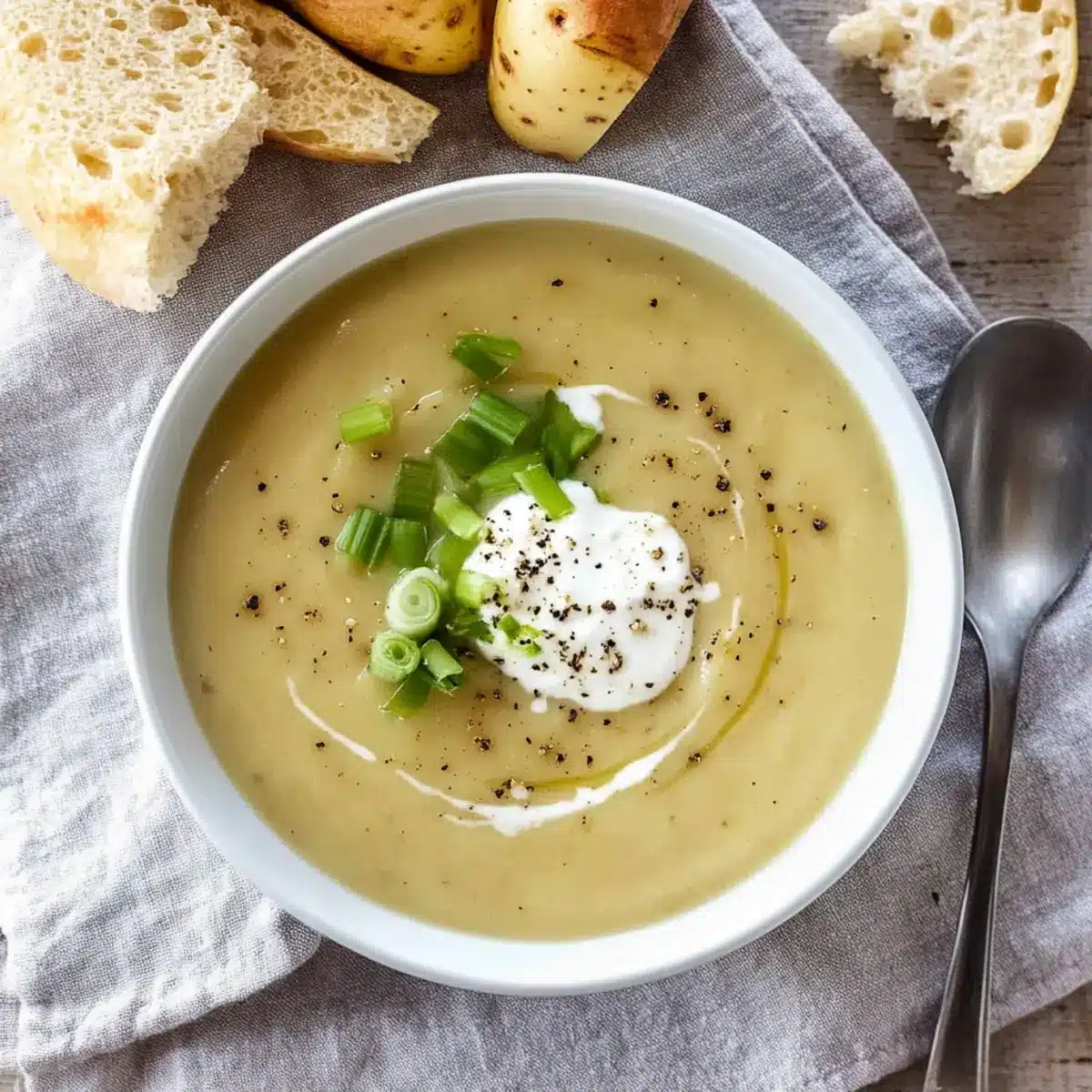 Creamy Potato and Spring Onion Soup