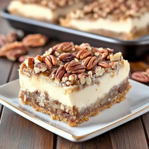 Dreamy Pecan Pie Cheesecake Bars