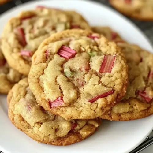 Brown Sugar Rhubarb Cookies