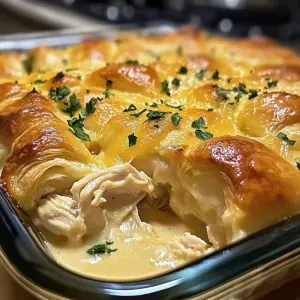 Cheesy Chicken Crescent Bake