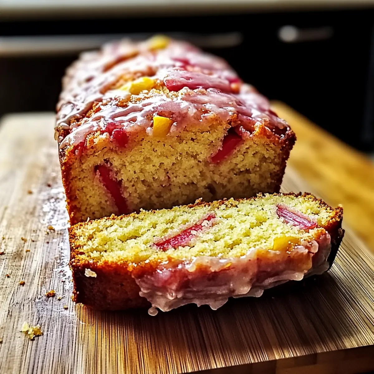 Lemon Rhubarb Sunshine Loaf