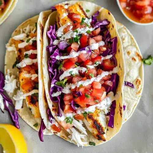 Grilled Baja Fish Tacos with Pico de Gallo Salsa