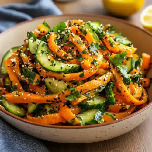 Asian Carrot Cucumber Salad