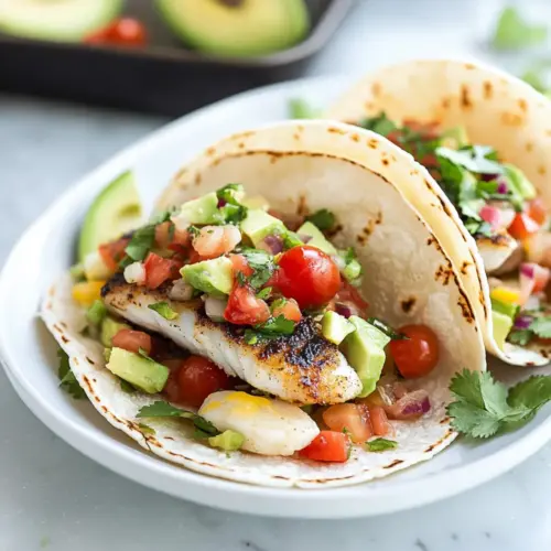 Grilled Fish Tacos with Cherry Tomato Salsa