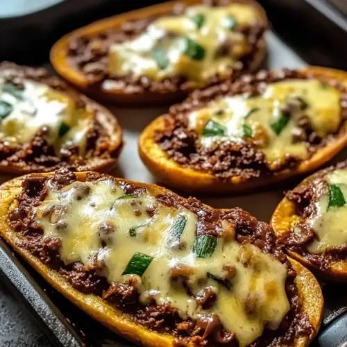 Ground Beef Zucchini Boats
